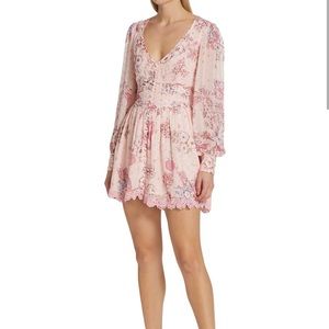 Hemant & Nandita Floral Print button-front minidress